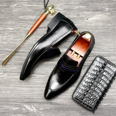 Zapatos de Cuero para Hombre Mocasines Elegantes - Image 4