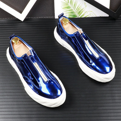 Zapatos Blancos de Cuero Brillante - Diseño Minimalista y Versátil - Image 4
