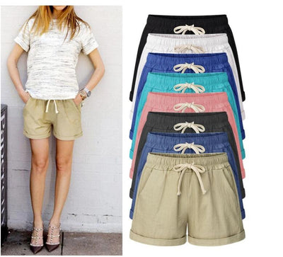 Pantalones casuales con cintura elástica