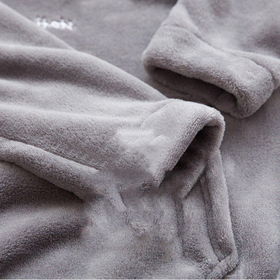 Pijama Cálido de Franela Japonesa para Otoño e Invierno - Image 4