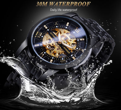 Reloj Mecánico Impermeable con Diseño Calado para Hombre - Image 46