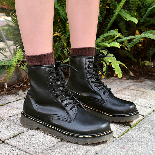 Botas Martin de Cuero Doble Capa para Pareja - Estilo Corto Unisex