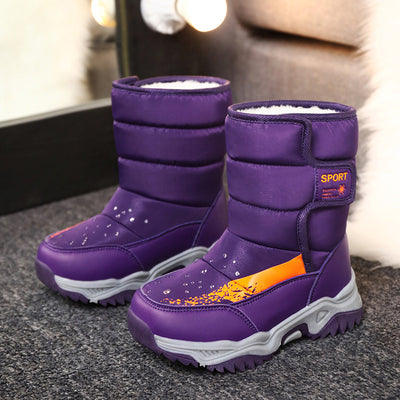 Bota Cálida Mediana con Forro Suave para Niños - Image 9