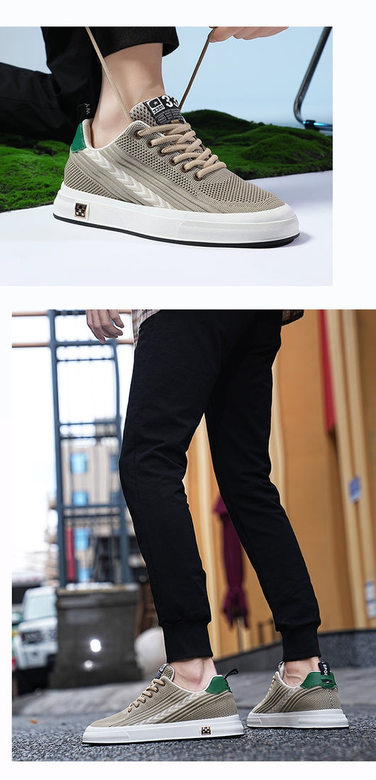 Zapatillas Deportivas Tejidas con Alzas Invisibles para Hombre - Image 30