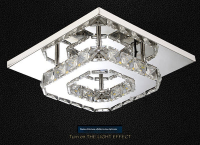 Lámpara de Techo LED Minimalista con Cristal - Image 9