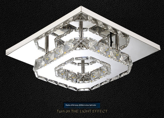 Lámpara de Techo LED Minimalista con Cristal - Image 9