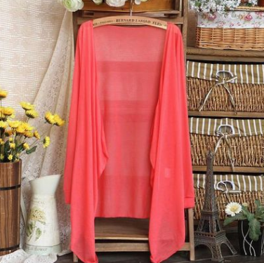 Cardigan Transparente Protección Solar Coreano - Blusa Ligera Playa Mujer - Image 13
