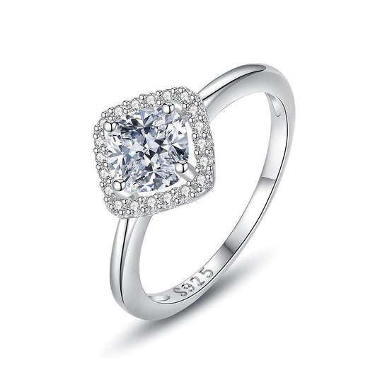 Anillo de Diamante Simulado Estilo Influencer - Anillo de Boda Elegante - Image 4