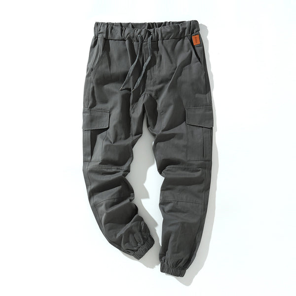 Pantalones deportivos de algodón con múltiples bolsillos