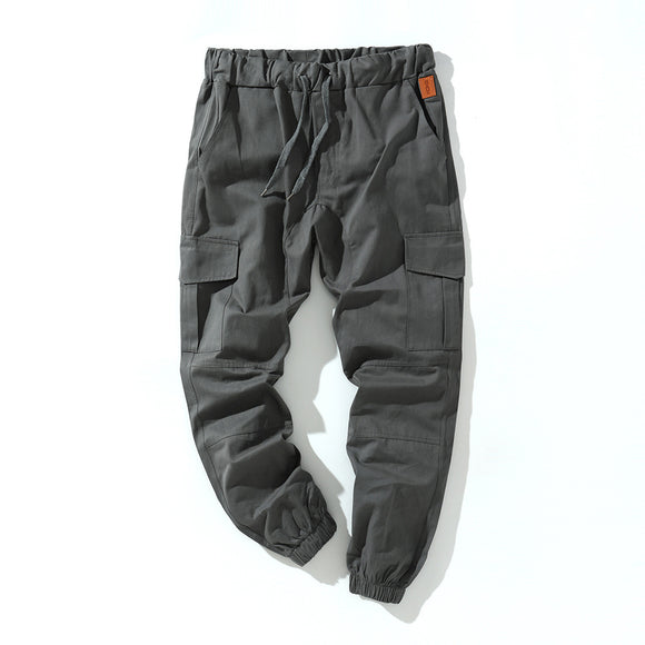 Pantalones deportivos de algodón con múltiples bolsillos