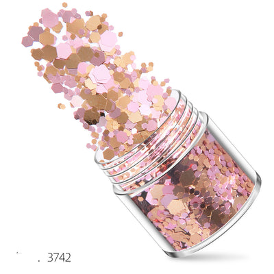 Lentejuelas Láser Pentágono para Uñas - Brillos de Joyería Profesional - Image 11