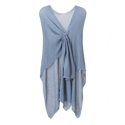 Cardigan Ligero Antibolitas Tejido Fino Color Sólido - Image 10