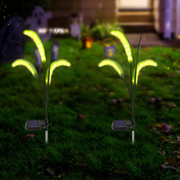 Lámpara Solar LED Decorativa con Pasto Artificial para Jardín