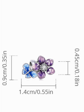 Pulsera de Cuentas de Plata Esterlina S925 Bañada en Oro Blanco - Image 6