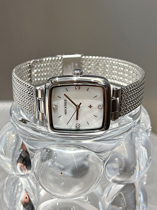 Reloj Cuadrado Retro Vintage para Mujer con Diseño Estrellado - Image 12