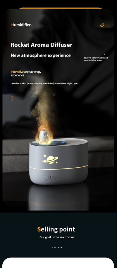 Difusor Aromático con Llama LED y Humidificador de Escritorio - Image 9