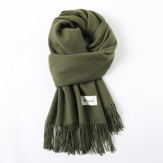 Pashmina Elegante con Borlas - Abrigo Artificial Cashmere Suave y Cálido - Image 27