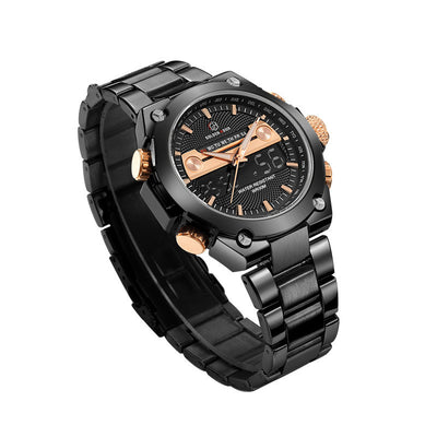 Reloj de Cuarzo Resistente al Agua para Hombre con Correa de Acero - Image 3