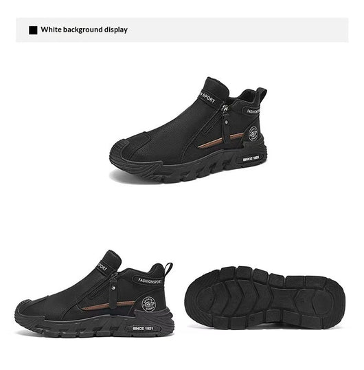 Zapatos de Trabajo Antideslizantes para Hombre con Cierre de Cremallera - Image 14
