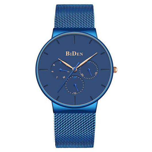 Reloj Hombre Calendario Malla Ultra Delgada - Image 14