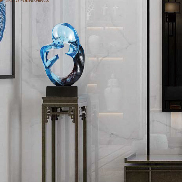 Ornamento de Resina Transparente con Efecto Cristal