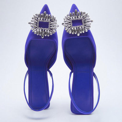 Sandalias de Tacón Alto con Brillantes y Punta Afilada - Image 6