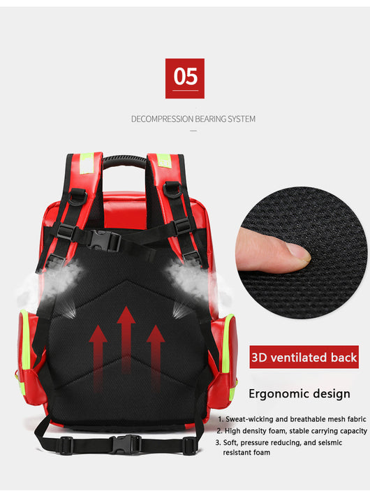 Mochila de Primeros Auxilios de Gran Capacidad para Emergencias y Supervivencia - Image 16