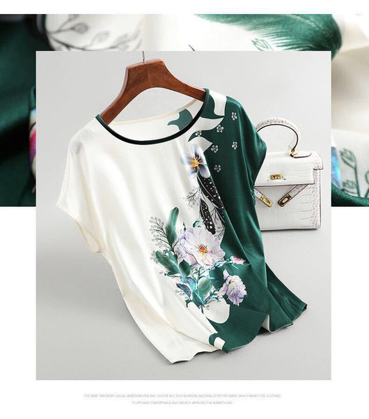Playera Estampada Manga Corta Suelta y Cómoda para Verano - Image 13
