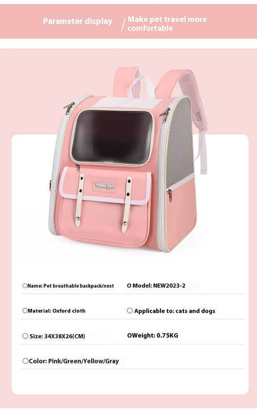 Bolsa de Transporte para Mascotas Respirable Todo Clima - Image 25