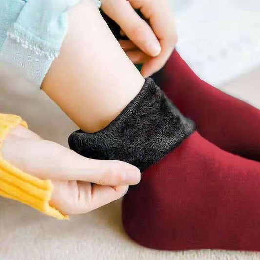 Calcetines Térmicos Mujer Tubo Alto con Forro Grueso y Terciopelo - Image 2