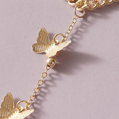 Pulsera de Cadena con Dije de Mariposa - Image 2