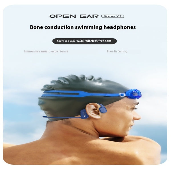 Auriculares de Conducción Ósea para Natación con Bluetooth y 8GB de Memoria