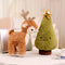 Almohada Navideña Reno Adorable para Árbol de Navidad