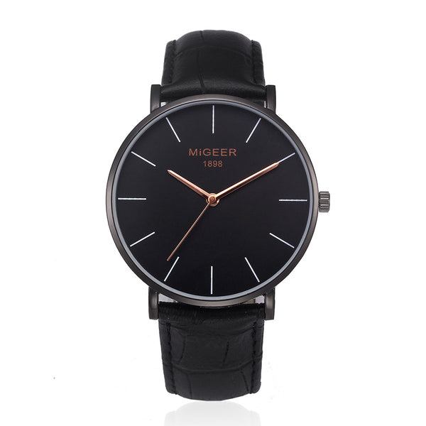 Reloj de Cuarzo Ultra Delgado con Correa de Malla