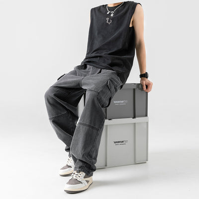 Pantalones Vaqueros para Hombre con Bolsillos Tridimensionales - Image 2