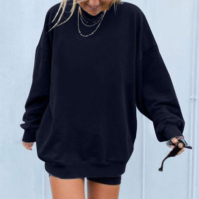Sudadera Suelta sin Capucha con Estampado de Letras para Mujer - Image 7