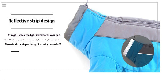 Abrigo Térmico de Algodón Aterciopelado para Perros con Reflectantes - Image 18