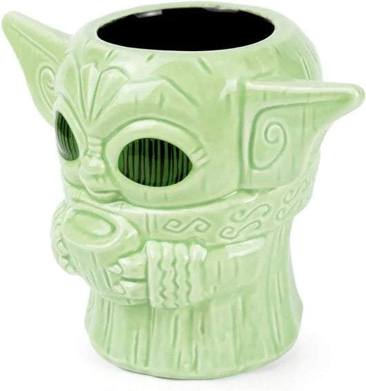 Taza Geeki Tikis Baby Yoda – Star Wars The Mandalorian, estilo tiki, cerámica coleccionable, 473 ml, producto oficial - Tekeno
