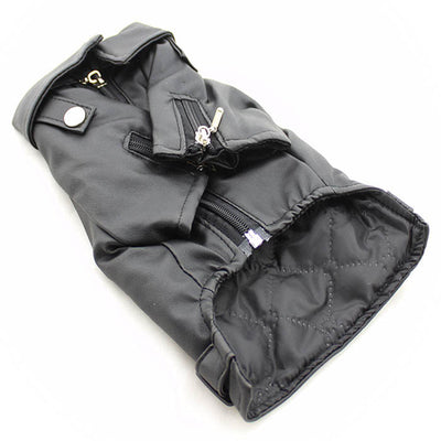 Chaqueta de Cuero con Bordado de Águila para Perros Pequeños - Image 4