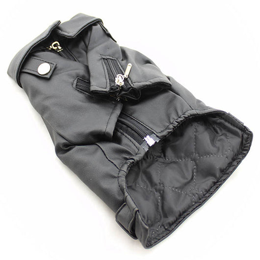 Chaqueta de Cuero con Bordado de Águila para Perros Pequeños - Image 4