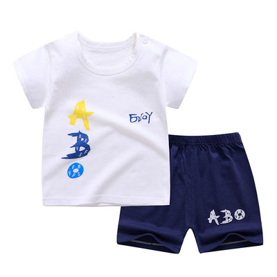 Conjunto Infantil de Algodón con Pantalón Corto para Niño - Image 3