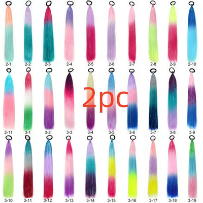 Peluca Coleta Estilo Boxeador Europeo Americano con Trenza Láser Silk - Image 7