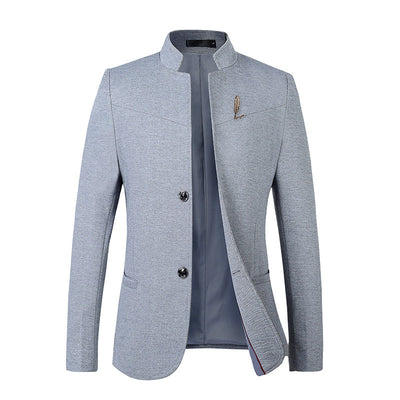 Abrigo Casual Slim Fit de Color Liso para Hombre - Image 8