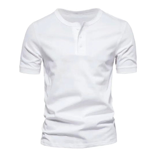 Playera Casual de Cuello Redondo para Hombre - Colores Sólidos - Image 4