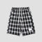 Shorts a Cuadros Negro y Blanco para Hombre - Estilo Tendencia