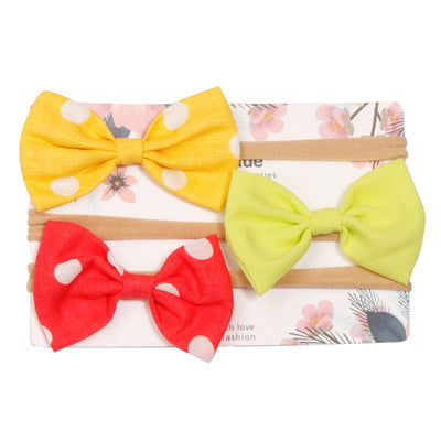 Diadema Elástica sin Costuras con Moño Grande para Bebé - Image 27