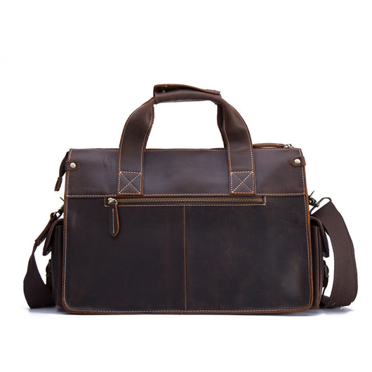 Maletín Ejecutivo de Cuero para Hombre - Estilo Retro Portátil - Image 4