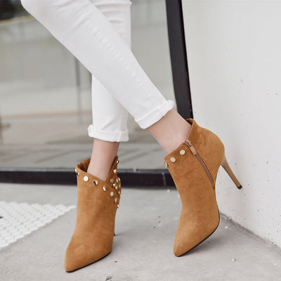 Botas Stiletto de Tacón Alto con Punta Afilada - Image 3
