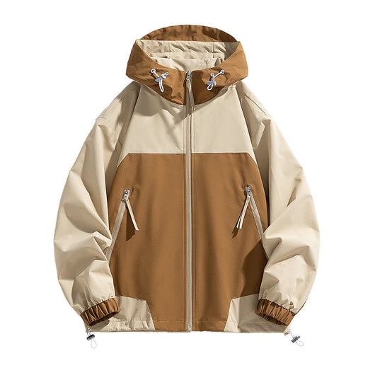Chaqueta Hoodie Patchwork Retro Suelta y Casual - Image 5
