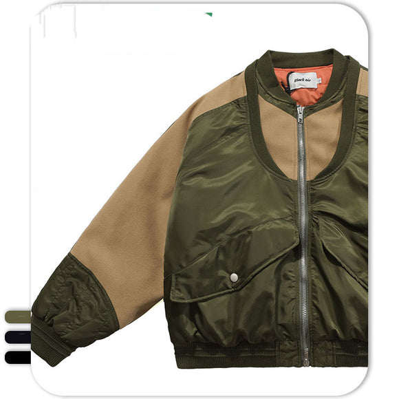 Chaqueta Bomber Colorblock para Hombre - Tendencia Actual